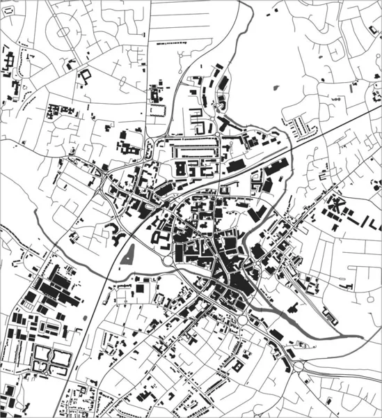 Χάρτης της πόλης Chelmsford, Αγγλία, Ηνωμένο Βασίλειο — Διανυσματικό Αρχείο
