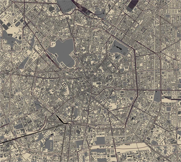 Карта Милана, Италия — стоковый вектор