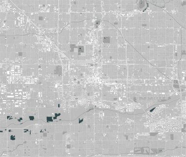 Phoenix, Arizona, ABD 'nin vektör haritası