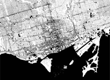 Toronto, Kanada 'nın haritası