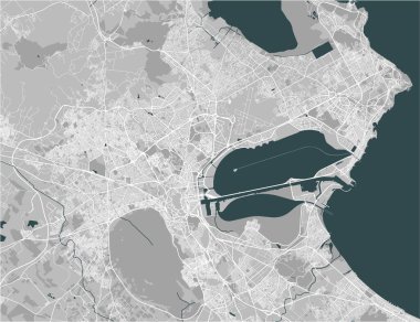 Tunus şehrinin haritası, Tunus