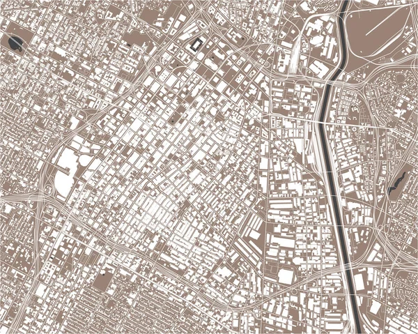 ロサンゼルス市のベクトル図 — ストックベクタ
