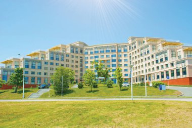 Kampüs adada Rus Uzak Doğu Federal Üniversitesi-Fefu, Primorsky Krai