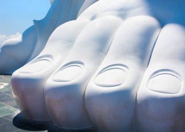 Budist Park, açık alan, birçok heykel ve güzel yerleri Sanya Island üzerinde.