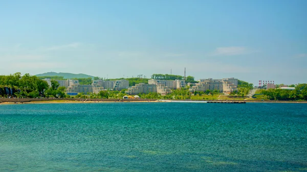 校园在海岛, 俄国远东联邦大学-Fefu, — 图库照片