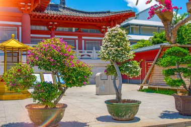 Budist Park, açık alan, birçok heykel ve güzel yerleri Sanya Island üzerinde.