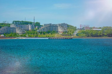 Kampüs adada Rus Uzak Doğu Federal Üniversitesi-Fefu, Primorsky Krai