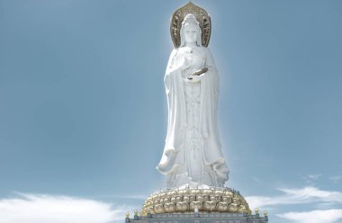 Budist Park, açık alan, birçok heykel ve güzel yerleri Sanya Island üzerinde.