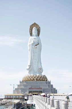 Budist Park, açık alan, birçok heykel ve güzel yerleri Sanya Island üzerinde.