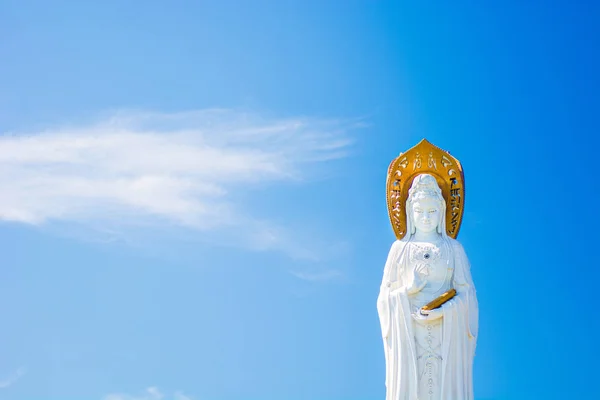 Buddhist Park, open space, many statues and beautiful places on the island of Sanya.