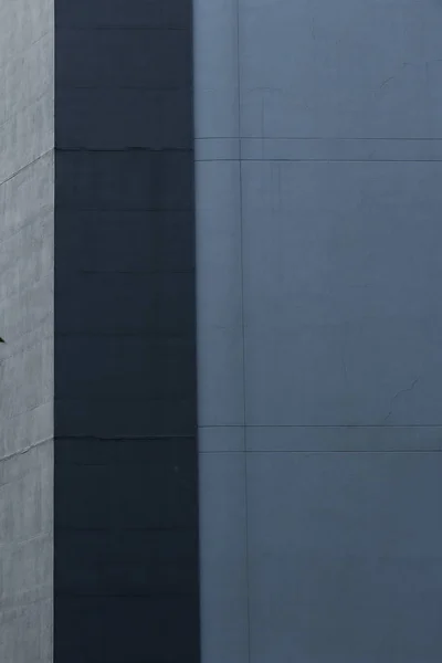 Pared Azul Gris Imagen Vertical Formas Arquitectura Edificio Para Texto — Stock Photo, Image