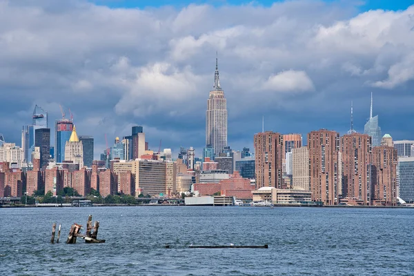 Foto Van Het Panoramisch Uitzicht Van Stad Van New York — Stockfoto