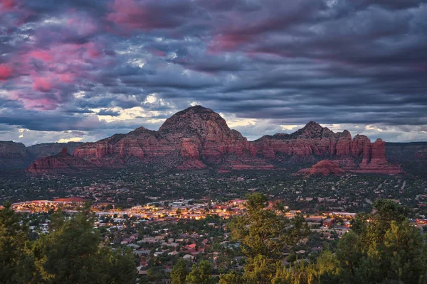 Zdjęcie Panoramiczne Widoku Sedona Stanie Arizona — Zdjęcie stockowe