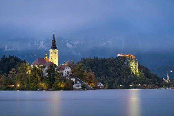 Esposizione lunga & di Bled — Foto Stock