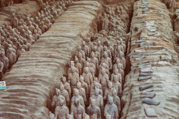 Photo Terracotta Army Statues Xian China — Stock Photo, Image