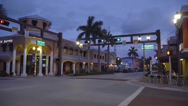 Florida Usa Circa 2018 Downtown Delray Beach Street Winkelen Strip — Stockfoto