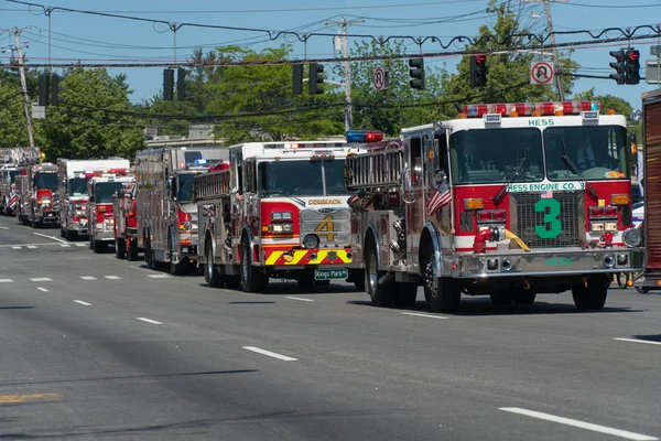 Long Island Circa 2019 Memorial Day Parade Firande Ner Sluten — Stockfoto