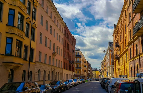 Arkitektonisk Utsikt Över Stockholms Byggnader — Stockfoto