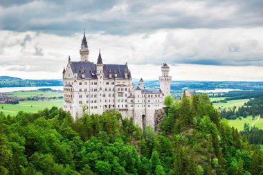 Fussen Almanya'da Neuschwanstein kalesi