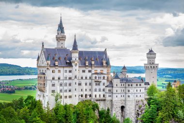Fussen Almanya'da Neuschwanstein kalesi