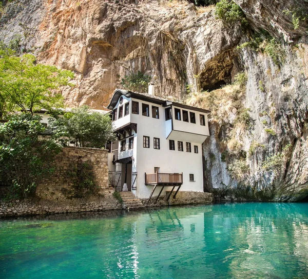 Dervish casa in Blagaj Bosnia-Erzegovina — Foto Stock