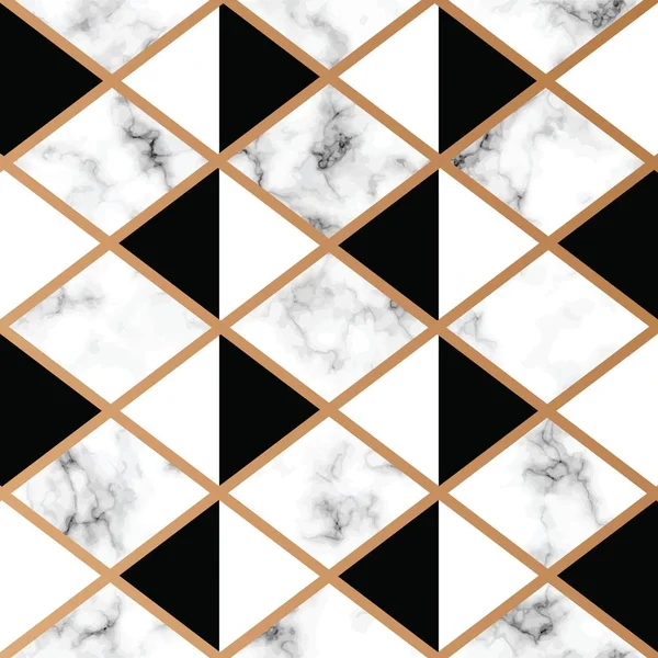 Διάνυσμα Μάρμαρο Υφή Σχέδιο Χρυσή Γεωμετρικές Γραμμές Μαύρο Και Άσπρο — Διανυσματικό Αρχείο