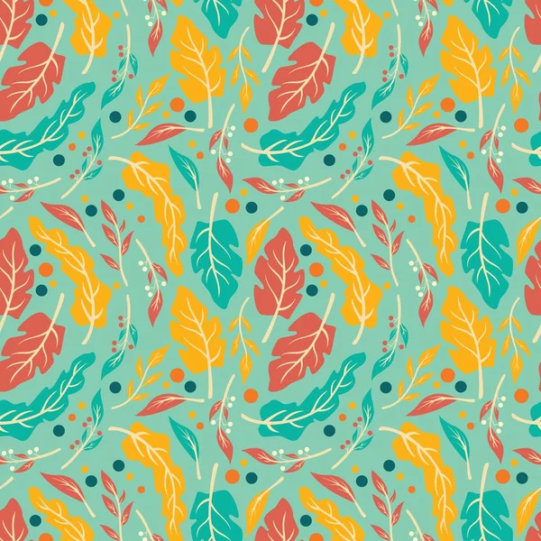 Bezešvé Pattern Design Ručně Tažené Květiny Květinové Prvky Vektorové Ilustrace — Stockový vektor