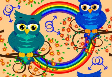 iki owls eşcinseller âşık