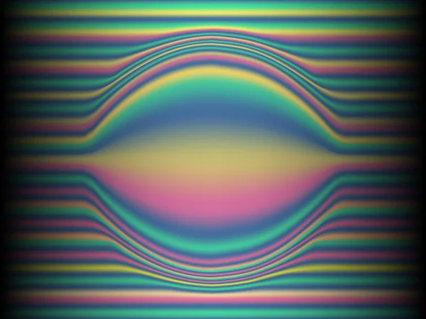 Black Background Colored Iridescent Twisted Lines Neon Effekt Glow Neon — Stock Vector