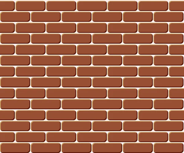 Red Brick Wall Seamless Background Texture Pattern Continuous Replicate — Stock Vector