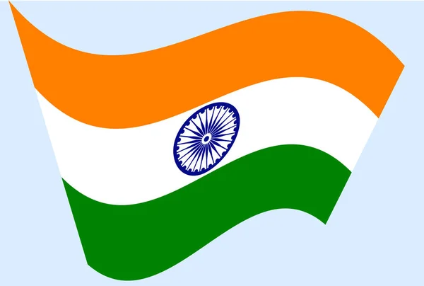 Barevné Provedení Lesklém Pozadí Pro Oslava Dne Indické Nezávislosti Kreativní — Stockový vektor