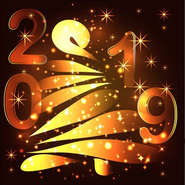 Neşeli Noel kartı ile Noel ağacı üzerinden disko ışıkları