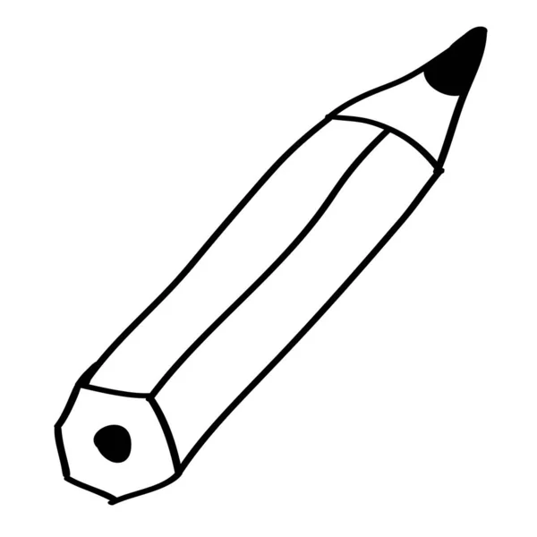 Croquis Crayon Dans Style Doodle — Image vectorielle
