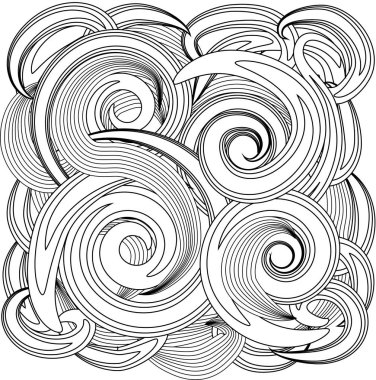 Soyut el çekilmiş zentangle stil çerçevesi. Doodle sanat Dekoratif kenarlık.