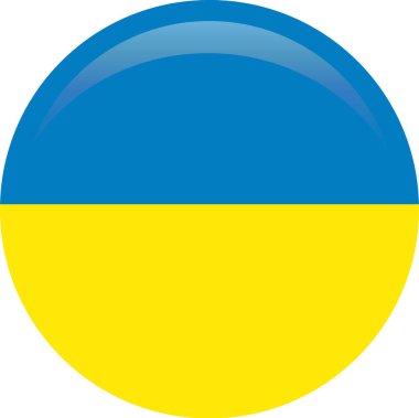 Ukrayna bayrağı, resmi renkleri. Vektör çizim