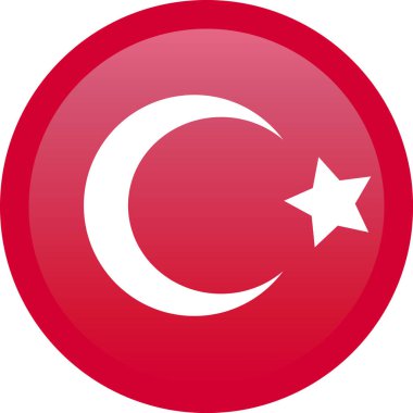 Türkiye'nin ulusal bayrak. Vektör çizim