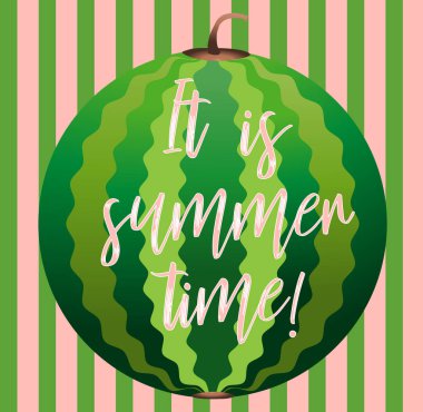 Tohum ve cilt doku ile karpuz dilimi arka plan. Vektör çizim