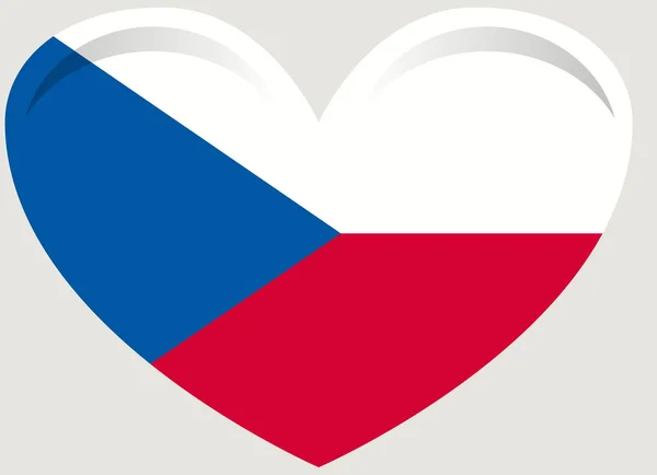 Bandiera Della Repubblica Ceca Simbolo Ufficiale Dello Stato — Vettoriale Stock