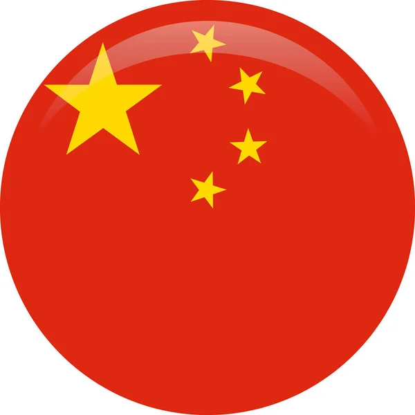 Bandeira Nacional China Cores Oficiais Proporção Corretamente — Vetor de Stock
