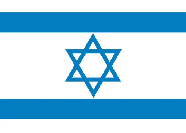 Σημαία Του Ισραήλ Δικαίως Διαστάσεις Και Χρώματα Εικονογράφηση Διάνυσμα — Διανυσματικό Αρχείο