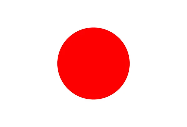 Japanse Vlag Japan Zon Vlag Achtergrond — Stockvector