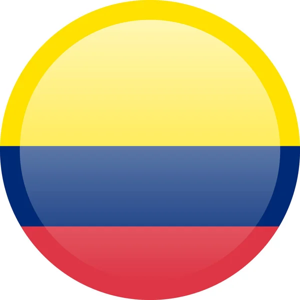 Bandera Colombia Dimensiones Precisas Proporciones Elementos Colores Ilustración Vectorial — Archivo Imágenes Vectoriales