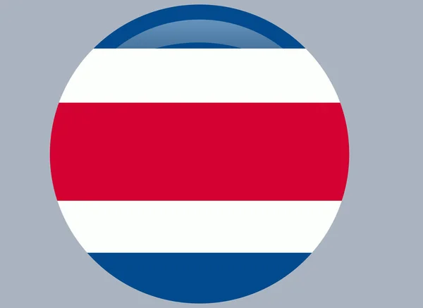 Costa Rica Nemzeti Zászló Hazafias Szimbólum Banner Elem Háttér — Stock Vector