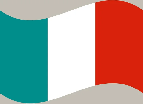 Italia Bandiera Colori Ufficiali Proporzioni Corrette — Vettoriale Stock