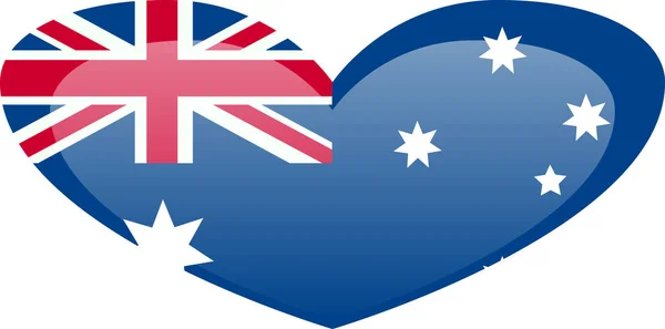 Ausztrália Zászló Hivatalos Színek Arányának Megfelelően — Stock Vector