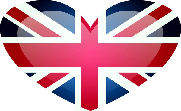 Velká Británie Vlajka Vlajka Velké Británie — Stockový vektor