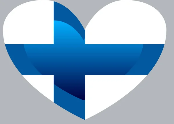 Finland Vlag Officiële Kleuren Deel Correct — Stockvector