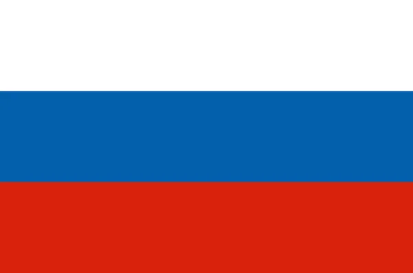 Oroszország Zászló Nemzeti Színű Kör Alakú Vektor Oroszország Zászló Hivatalos — Stock Vector