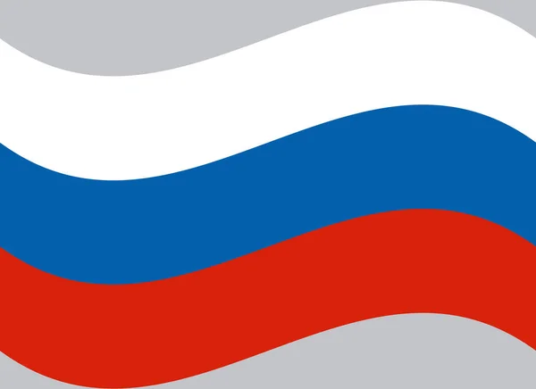 Bandeira Rússia Forma Círculo Cores Nacionais Vetor Bandeira Rússia Cores — Vetor de Stock