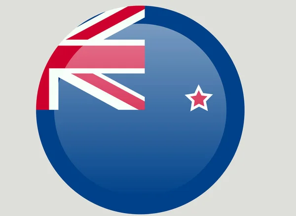 Nya Zeeland Flagga Officiella Färger Och Andel Korrekt — Stock vektor